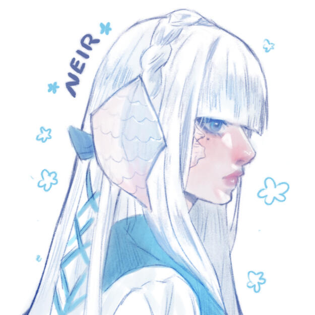 ❀ xiv aura wol - portrait fanart ❀