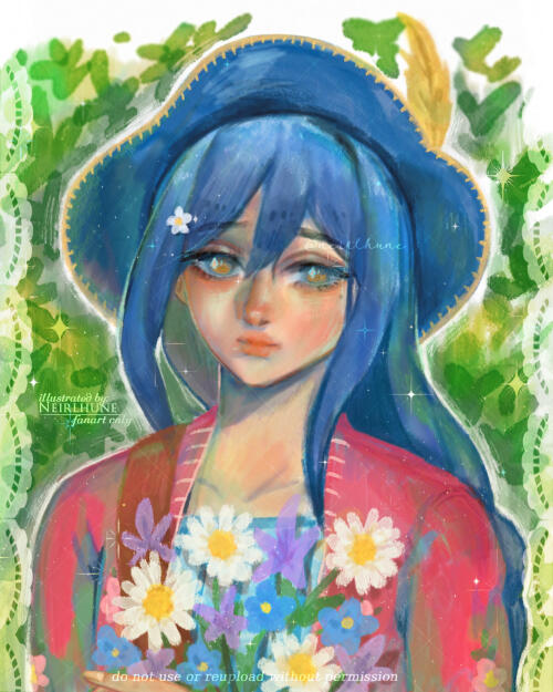 ❀ farmer and flowers - fanart illust ❀