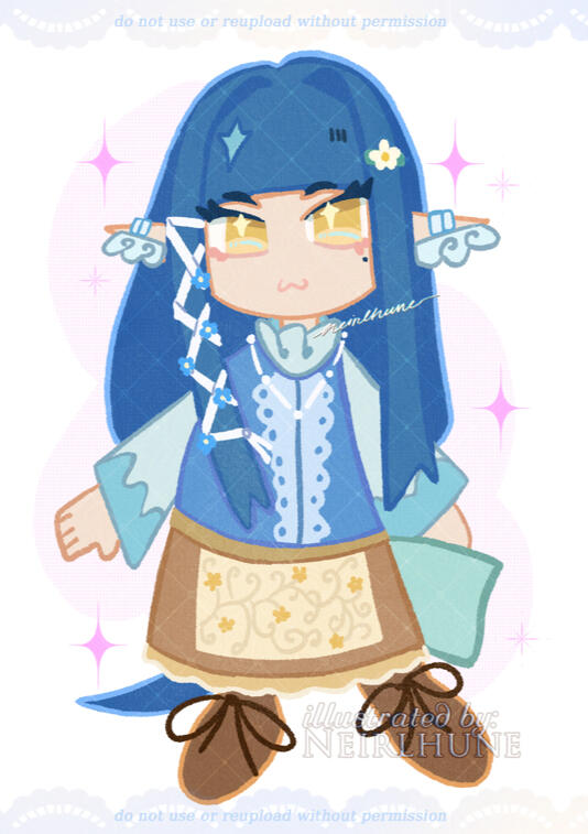 ❀ neirlhune floral chibi - illust ❀