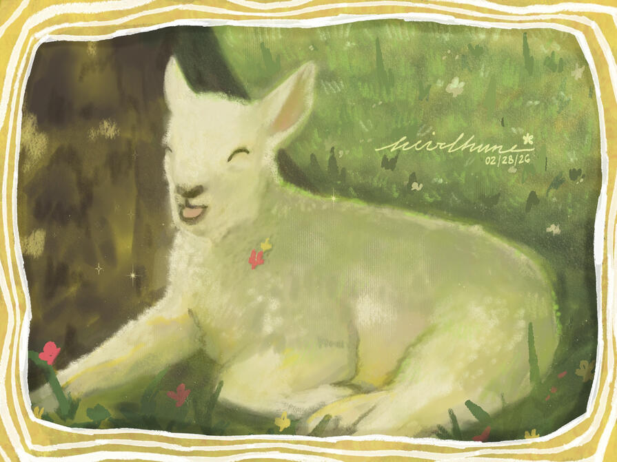 ❀ at rest in nature - illust ❀