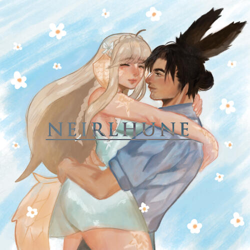 ❀ ffxiv couple - fanart illust ❀